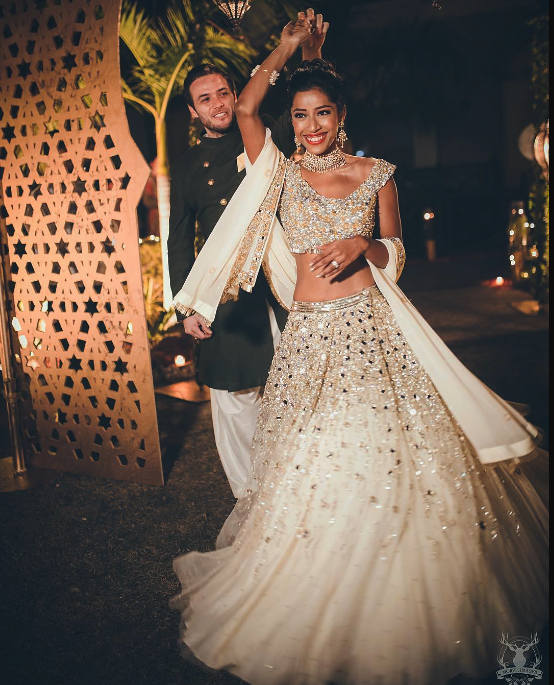 White Bridal Lehenga Pinterest