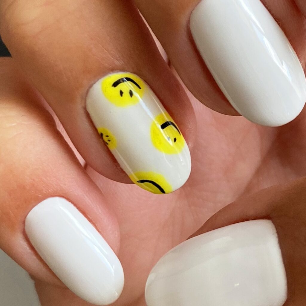 X Smiley Face Nails