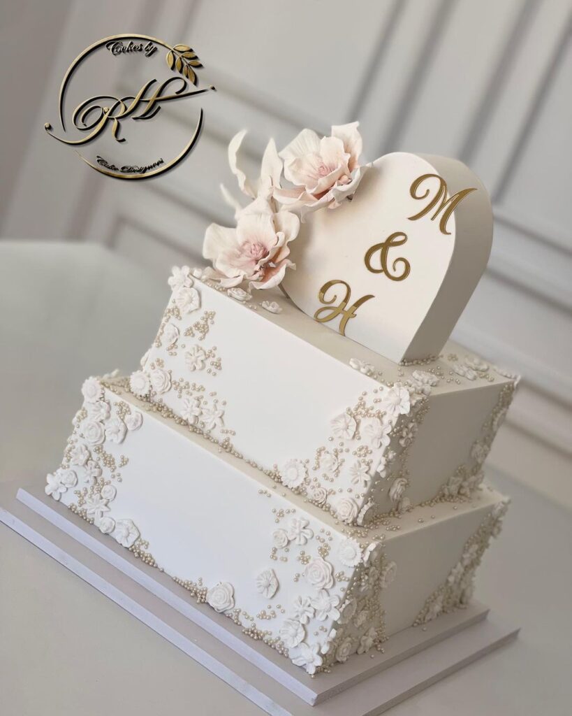 55 Prettiest Pearl Wedding Cake For Your Special Day - Wedbook