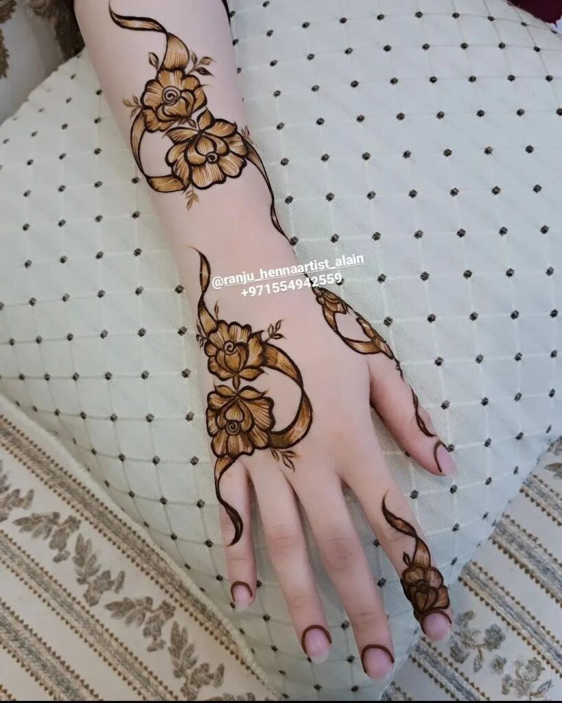 Small Mehndi Designs For Front Hand