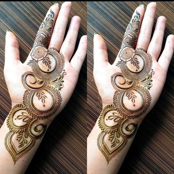 easy back hand flower Eid mehnd design||wedding and festival special mehndi||back  hand Arabic mehndi - YouTube