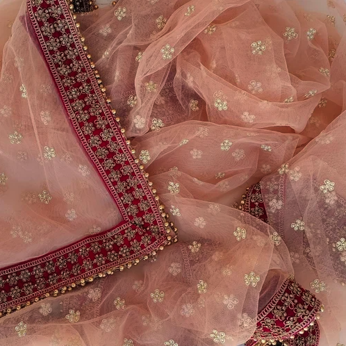 Dupatta With Pearls