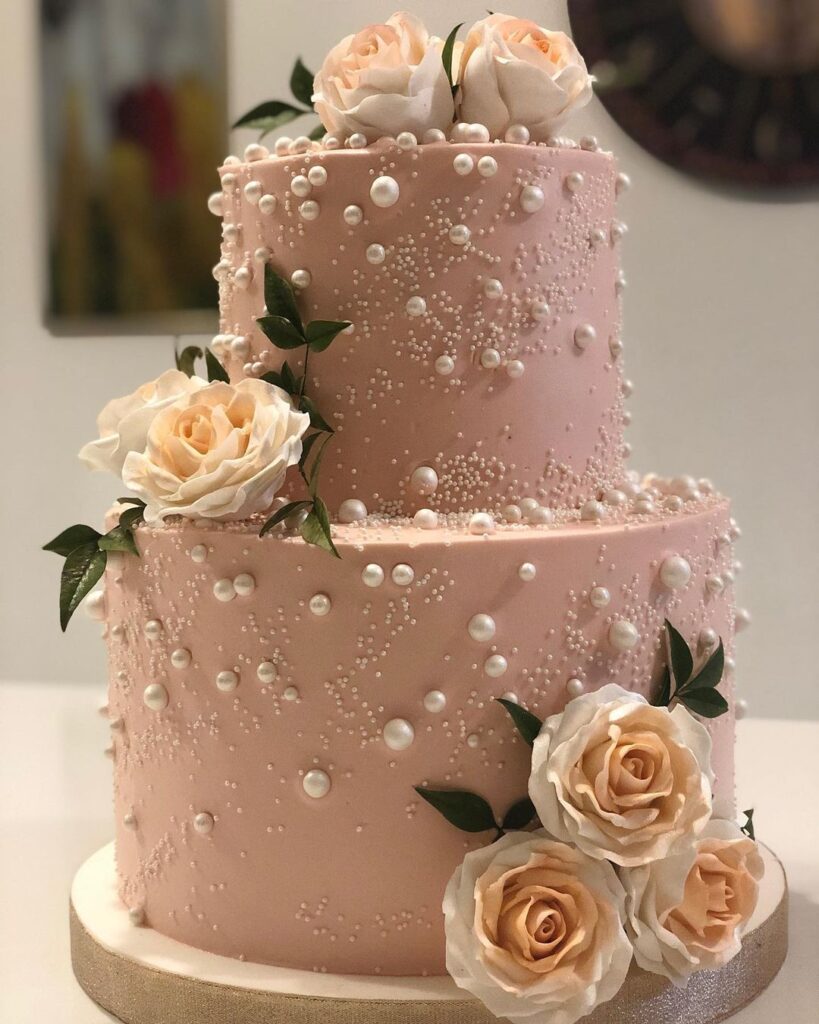 Pearl Wedding Cake