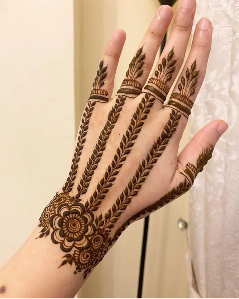 Small Mehndi Designs For Front Hand