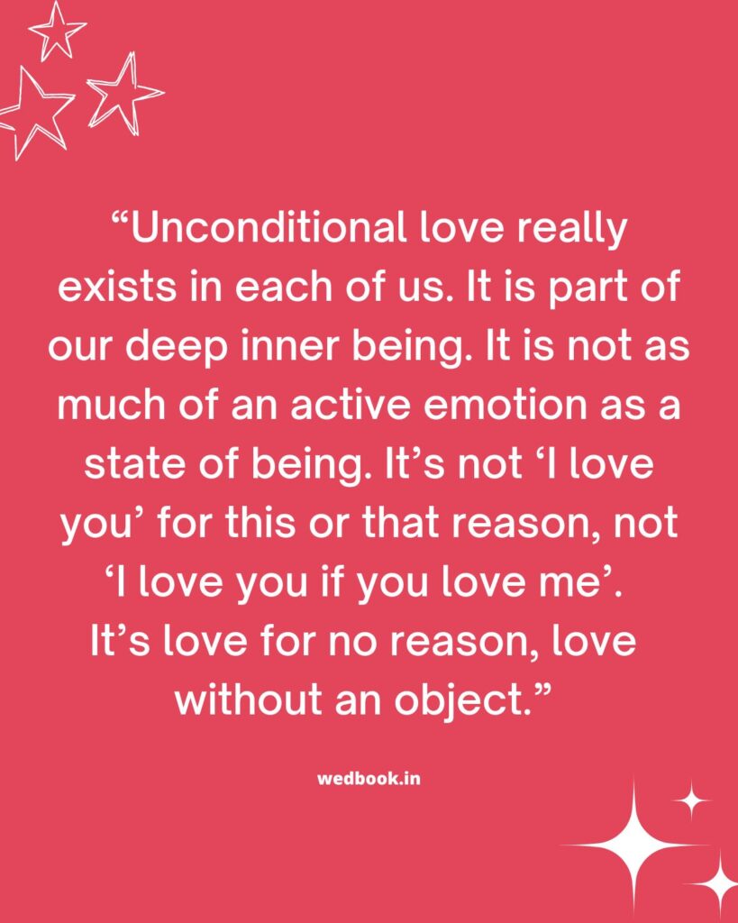 speech on unconditional love