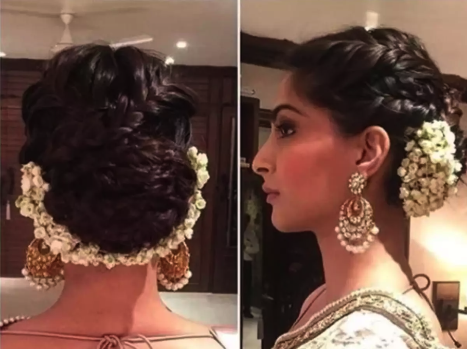 Gajra Hairstyle For Wedding