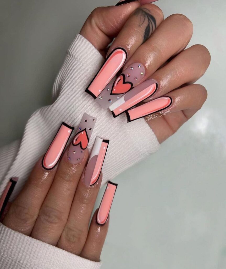 Pink and White Nail Designs