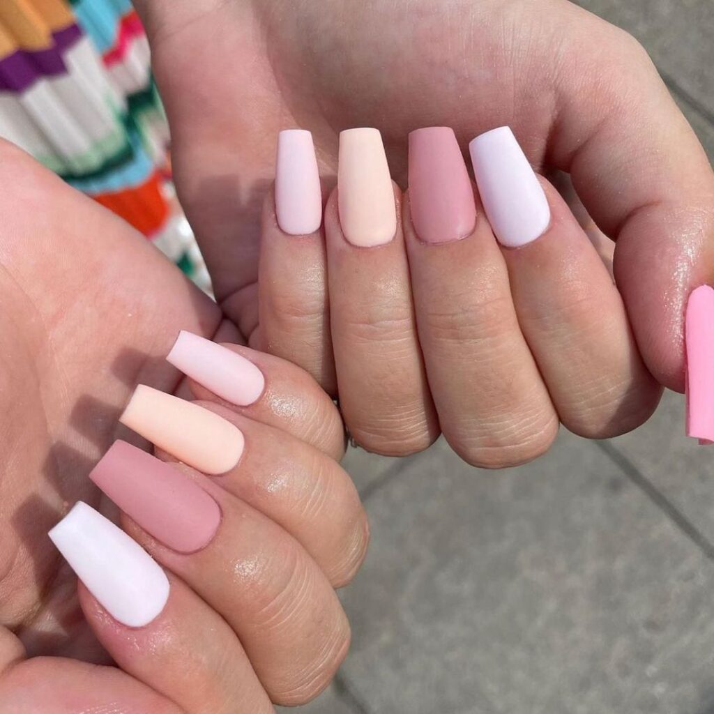 Designs For Pink & White Nails