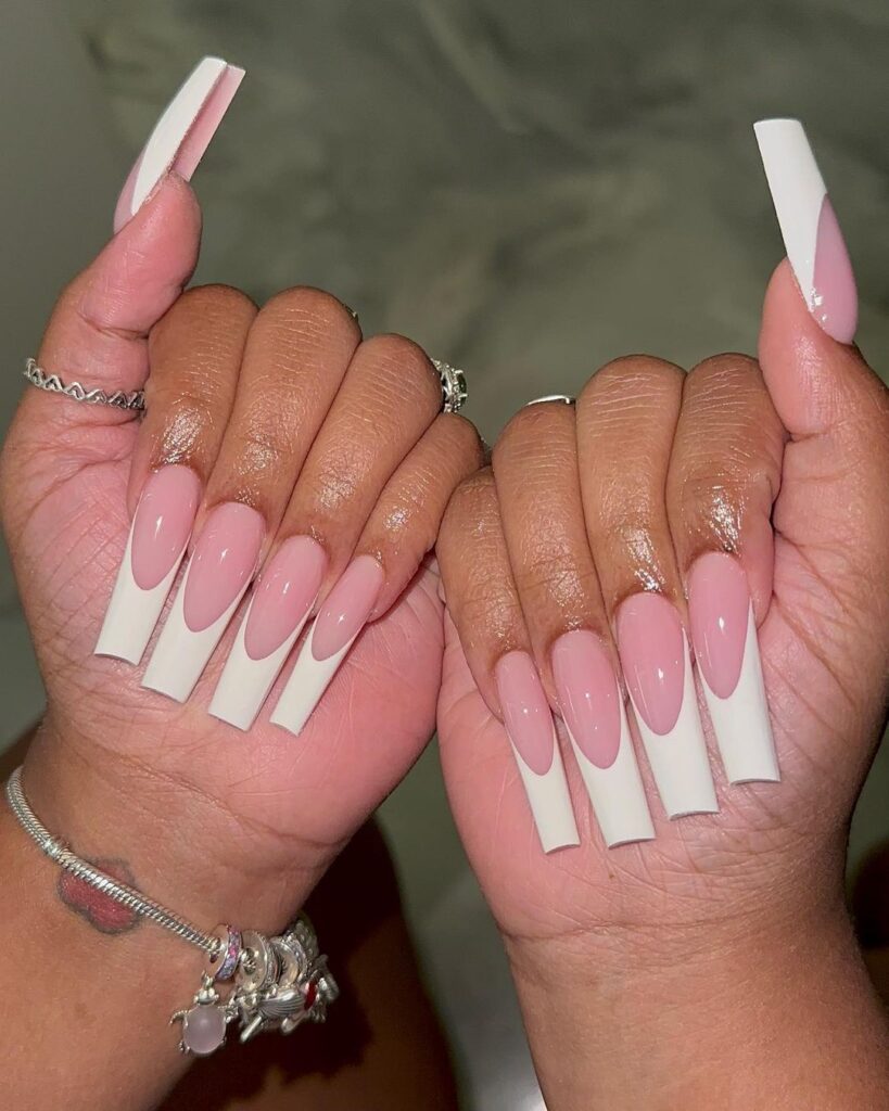 Pink and White Nail Designs