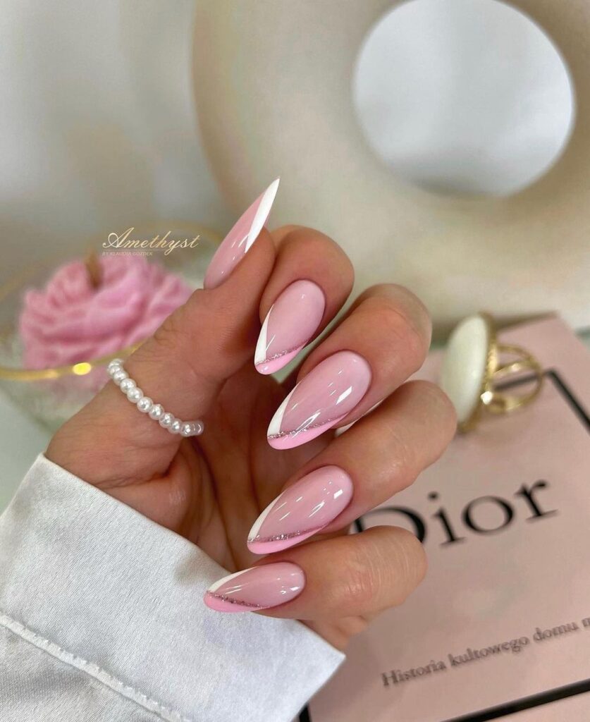 Pink and White Nail Designs