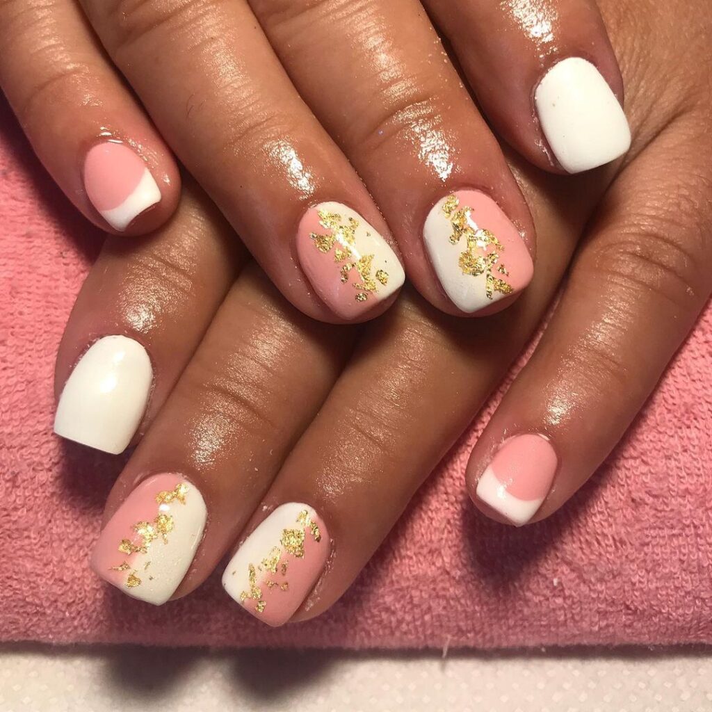 Designs On Pink And White Nails