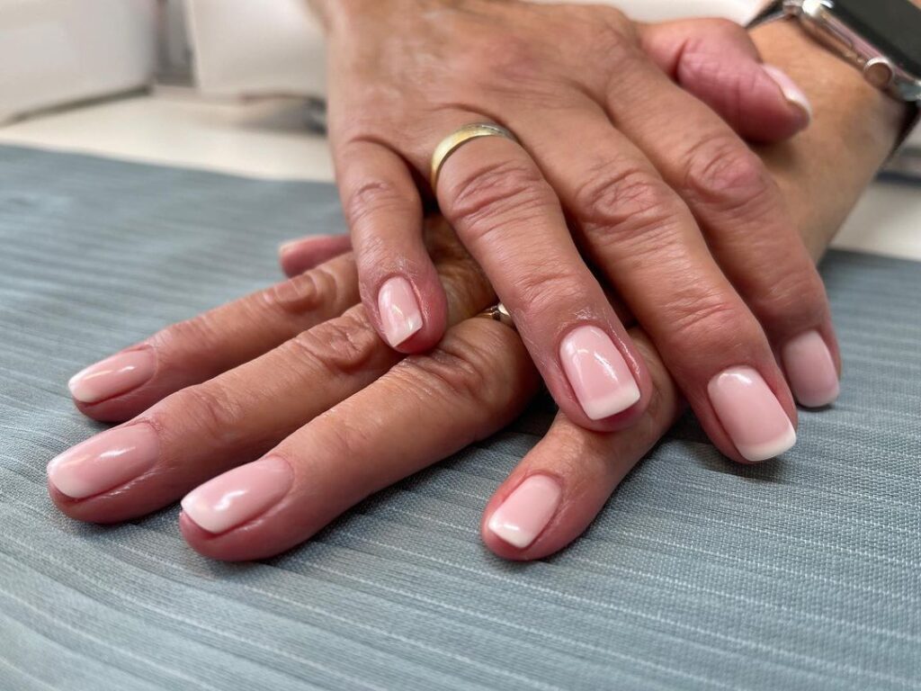 Pink And White Ombre Nail Designs