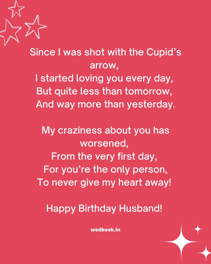 Poems For Husband's Birthday