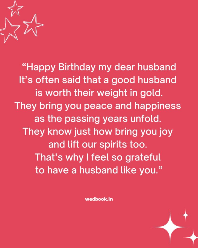 Heart-Touching Birthday Poems For Husband
