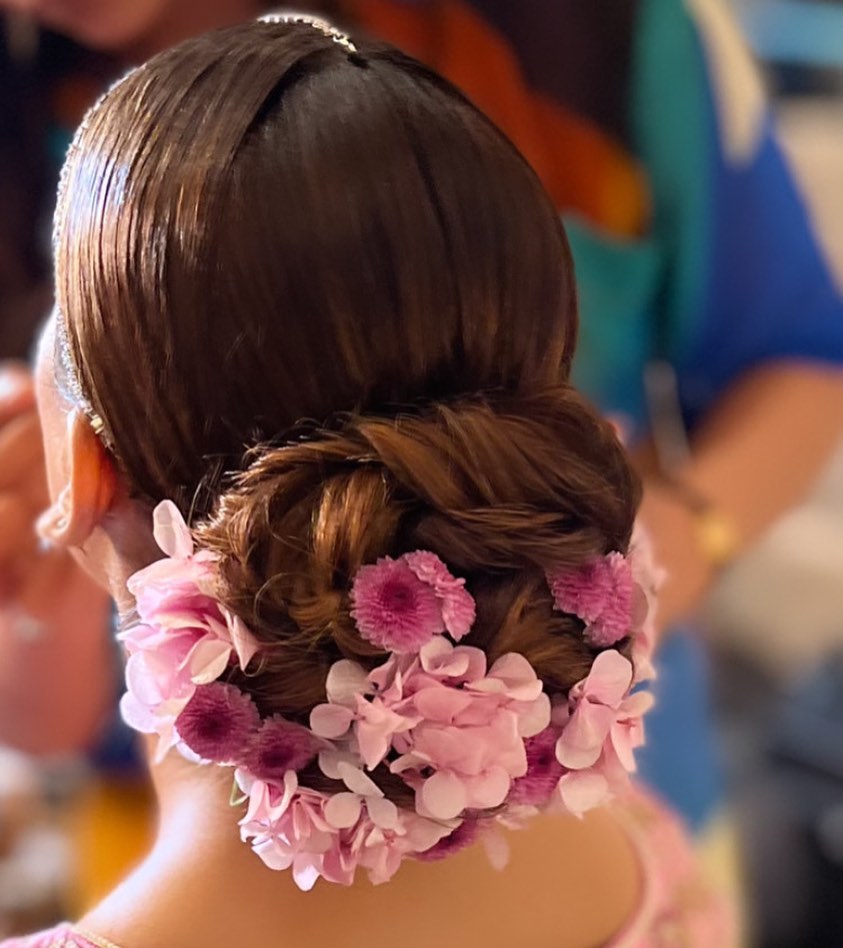 Bridal Bun Hairstyles For Lehenga