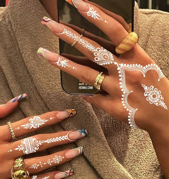 White henna Designs