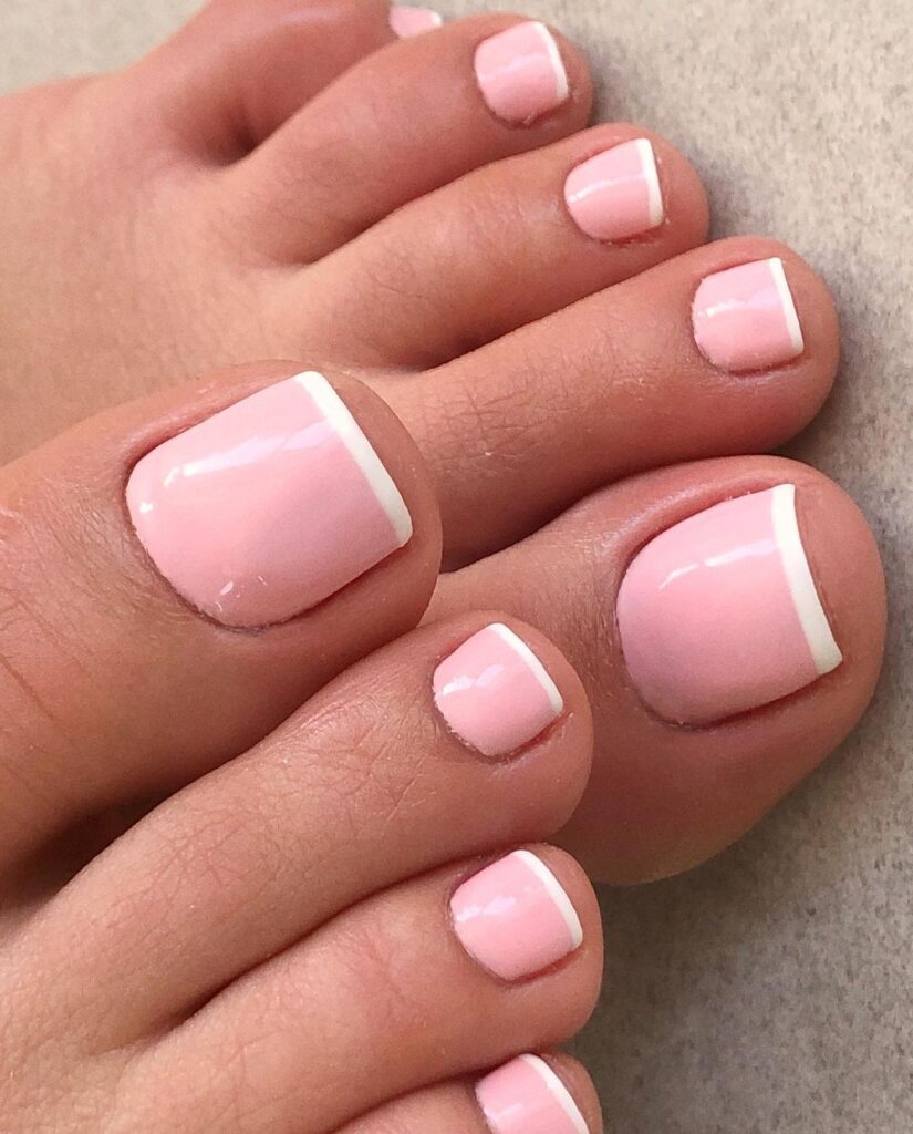 Summer Hot Pink Toe Nail Designs