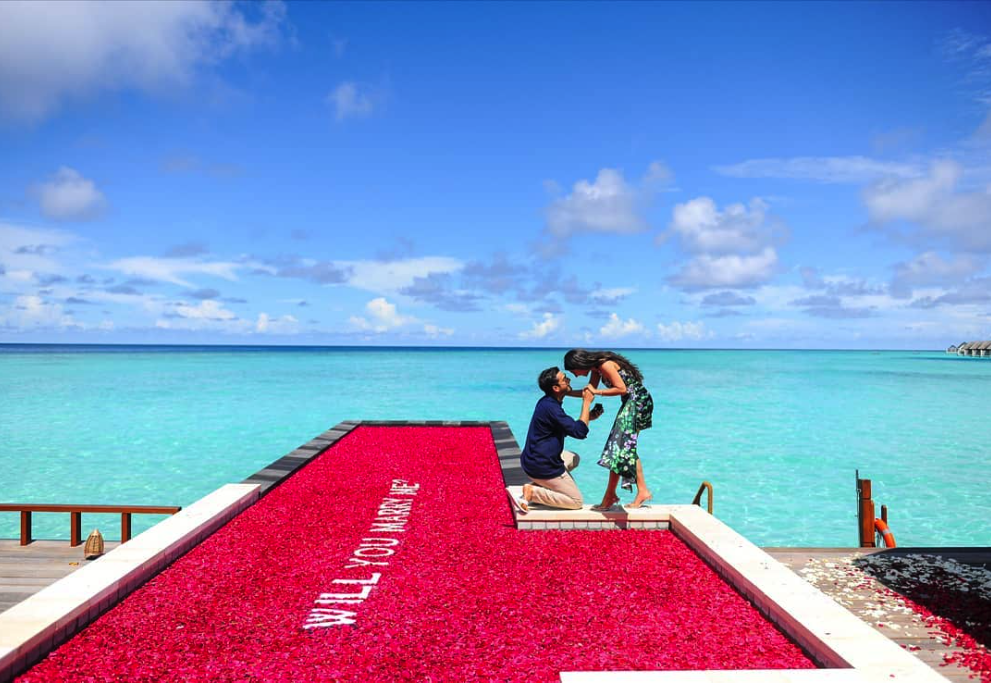 Propose In The Maldives